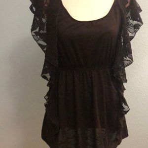 Fresh Brewed Women’s Black Top Size M